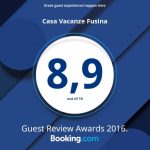 Vinto il Guest Review Award Booking.com 2016